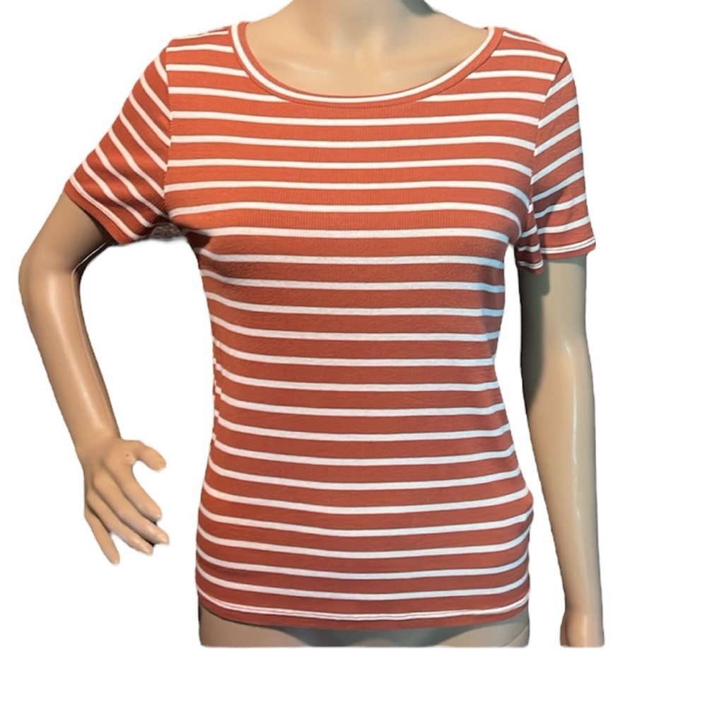 💰BOGO FREE Green Envelope Striped Knit Top